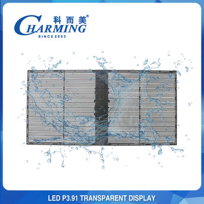 Waterdichte transparante LED-videomuurweergave Outdoor Anti Collision P3.91