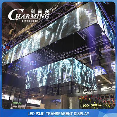 IP65 waterdichte transparante LED-muur, antibotsing transparant videoglasscherm