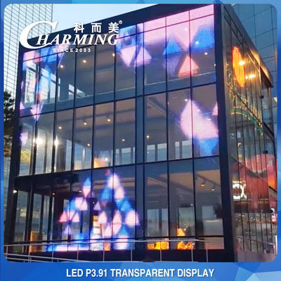 Waterdicht See Through Transparant Video Wall Display 3840Hz Praktisch