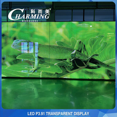 Indoor IP45 Club Transparant LED Video Wall Verhuur 3D P3.91 Praktisch