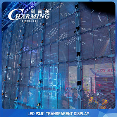 256x64 Reclame LED Transparant Scherm 4K Lichtgewicht Multiscene