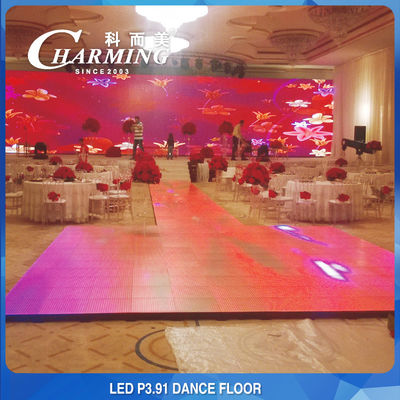 P3.91 Led Screen IP65 Waterdicht En Vlekbestendig Buitenvloer Mode Led Dansvloer Led Screen Glas Led Dansvloer Dj Wedding Led Floor