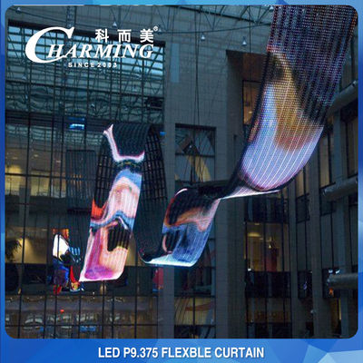 Anti-botsing Flexibele LED-schermwand Winddicht Geen flikkering