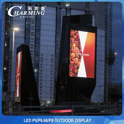 AC 110/220V Buiten LED Video Wall Display 8K Aluminium legering