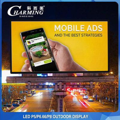 AC 110/220V Buiten LED Video Wall Display 8K Aluminium legering