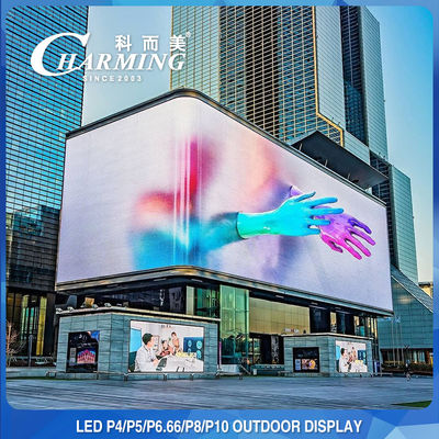 Anti-slijtage 256x192 LED Billboard Advertising, IP65 Outdoor LED Video Display Board