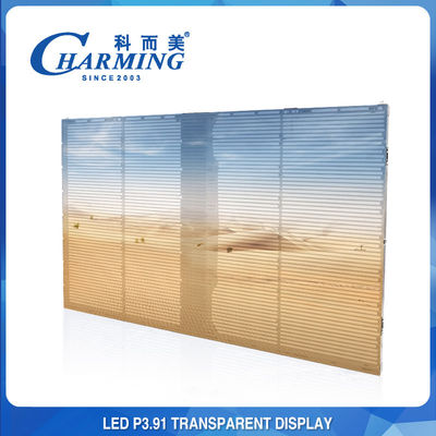 1920hz Transparent LED Video Wall LED Zie door scherm voor winkelcentrum reclame