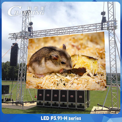 4500CD/m2 P3.91 Huur LED-scherm 500*1000mm IP65 Digitaal