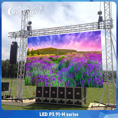 4500CD/m2 P3.91 Huur LED-scherm 500*1000mm IP65 Digitaal