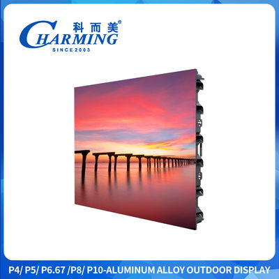 Lichtgewicht Magnesium Outdoor LED Display met 7680Hz verversingsfrequentie en steun voor het tillen voor verhuur en reclame