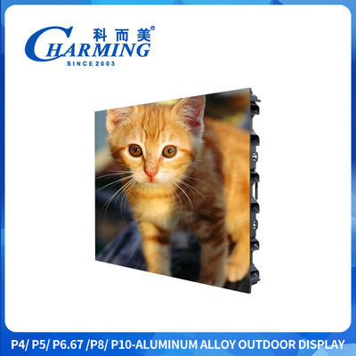 P4 Buiten IP65 Sxey Video Led Display Screen Aluminium legering Kasten materiaal
