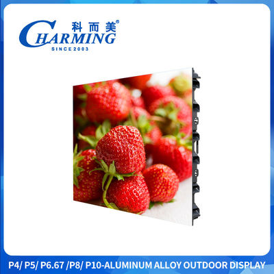 16-bit hooggrijs niveau buitenshuis P4 Led Display Screen Ultra Wide Viewing Angle Met Zinklegering Quick Lock