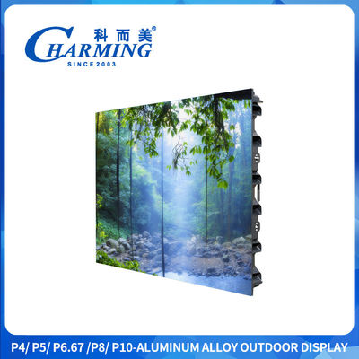 P4 CE RGBkleur Buiten Led HD Display Screen IP65 Links en rechts aansluiting met uitlaat