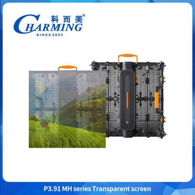 5000nits P3.91 Buiten Led Transparent Video Wand Glas Led Display