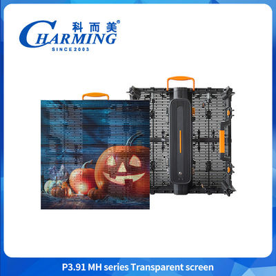 5000nits Hoge helderheid P3.91 Buitenglas Doorzichtig Led Videowand