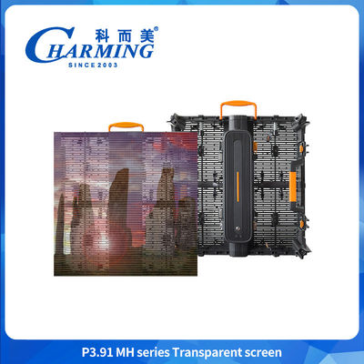 P3.91 Led-display Scherm Volle kleur500*500 mm Lichtgewicht Aluminium Transparent Led Storefront