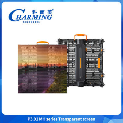 Buiten waterdicht Magnesium legering P3.91 Advertentie LED Gebouw LED Transparent Screen