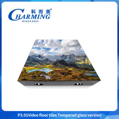 Glas + Gob Cover + IJzeren Frame Kan 500kg/m2 dragen Externe video vloer tegel Muurpaneel Verhuur Dansvloer LED Display