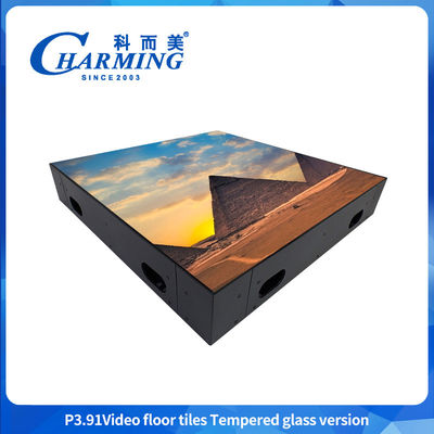 Hoogwaardig P3.91 pixels Floor Tile Screen High-Load-Bearing Waterdicht En Vochtdicht Display Panel Party Rental LED Video Dansvloer