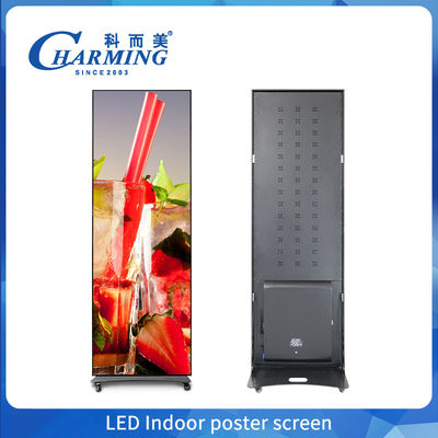 Indoor Poster Screen LED Video Wall Display met mobiele telefoonbesturing en hoge vernieuwingsfrequentie voor eenvoudige installatie en draagbaarheid