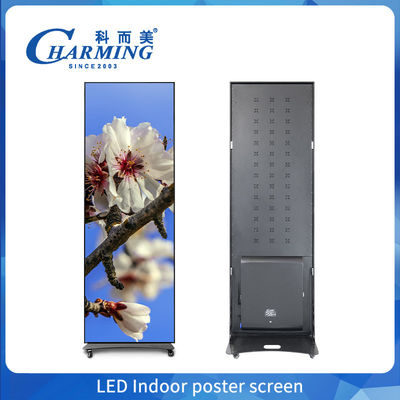 Indoor Poster Screen LED Video Wall Display met mobiele telefoonbesturing en hoge vernieuwingsfrequentie voor eenvoudige installatie en draagbaarheid
