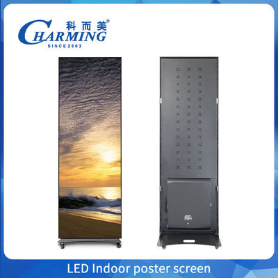 Verplaatsbare P1.86-P2.5 Indoor Digital Advertising Led Poster Display Led Video Wall