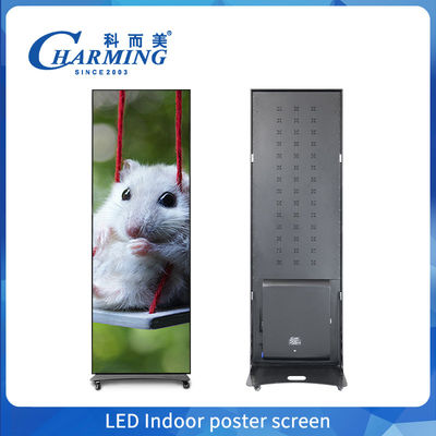 Verplaatsbare P1.86-P2.5 Indoor Digital Advertising Led Poster Display Led Video Wall