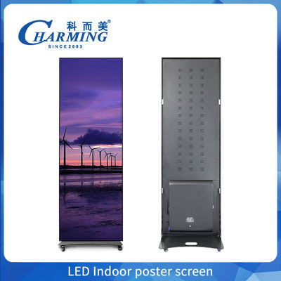 Indoor Full Color Poster LED Display P1.86 Floor Standing Digital Poster LED Scherm