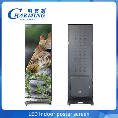 Indoor Full Color Poster LED Display P1.86 Floor Standing Digital Poster LED Scherm