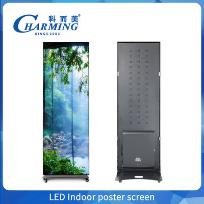 Draagbare digitale poster Smart TV Reclame Indoor Poster Scherm 1.86mm Hoge resolutie