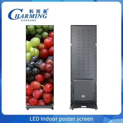 Draagbare digitale poster Smart TV Reclame Indoor Poster Scherm 1.86mm Hoge resolutie