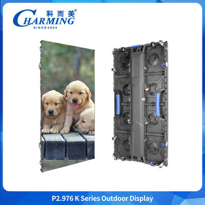 Outdoor LED videomuurdisplay P2.98 IP65 waterdicht met 7680 Hz vernieuwingsfrequentie voor reclameschermoplossingen