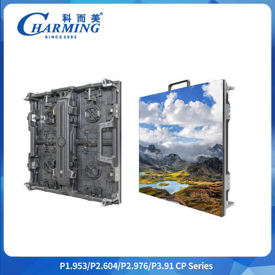 P2.9mm Full Color Led Panel Indoor Curved Backdrop Aluminiumkast Led Screen Display voor reclame