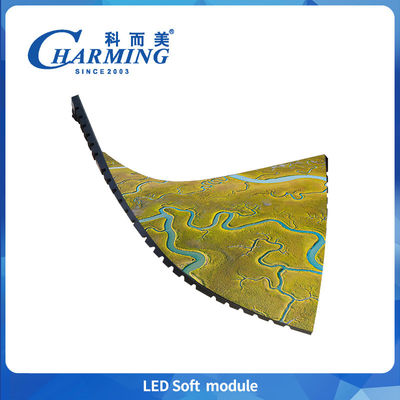 Flexible Module P2-P3.076 Indoor Led Soft Module 16 Bit High Grey Scale Full Color Voor winkelcentrum