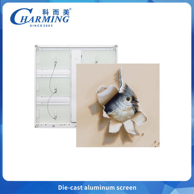 Buiten LED-scherm P6 Dun en licht voor reclame met warmteafvoerribben