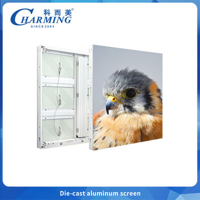 P6 Outdoor LED display Dun en licht voor reclame, ondersteunt booghoek splicing met hoge helderheid