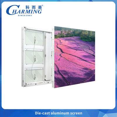 P6.66 LED-scherm van gegoten aluminium met hoge contrast, 90° boogsplicing, IP65 voor buitenmedia en evenementen