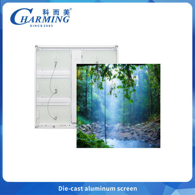 Ultra dunne 3D externe 14bit-paneel P6 led-scherm voor buitenreclame op gebouwen