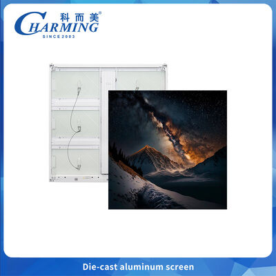 IP65 Buitenaardse LED-display van gegoten aluminium P4.44-P10 Voor-/achteronderhoud Ultra licht 25 kg/kast
