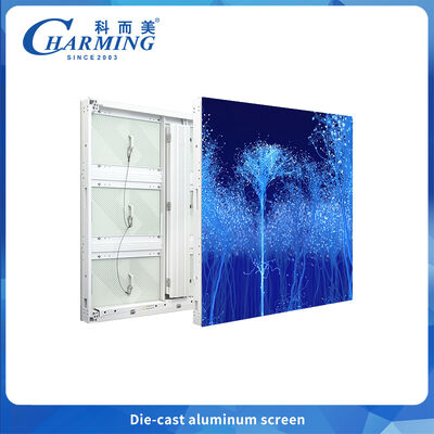Buitengewassen aluminium LED-scherm met IP65 waterdichtheid, energie-efficiëntie van 220 W/m2 en helderheid van 6500 CD/m2