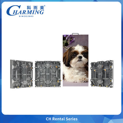 7680HZ Buiten P3.91 gebogen/flexibel/rechthoekige kast met modulehandvat voor podia