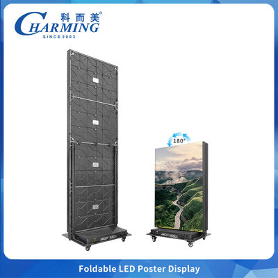 Newly Designed Seamless Splicing LED Poster Display Screen Movable Suitable for Airport Cinemas