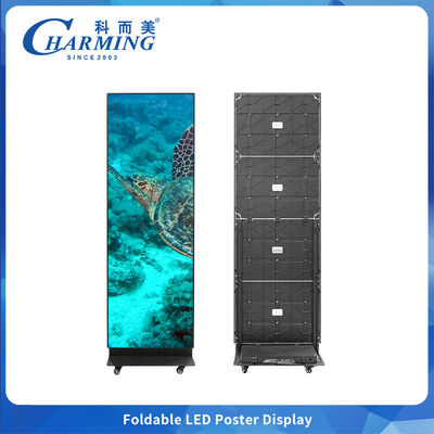 Front Maintenance P2.5 Opvouwbaar LED Poster Scherm met Dubbelzijdig Display voor Binnenreclame