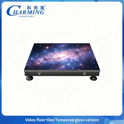 SMD1415 dansvloer LED-display P2.6 met 360° bescherming van gehard glas