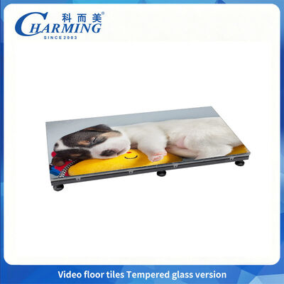 Interactief vloer-LED-scherm met 8 mm dik gehard glas en P3.91 pixel pitch voor podiumprestaties