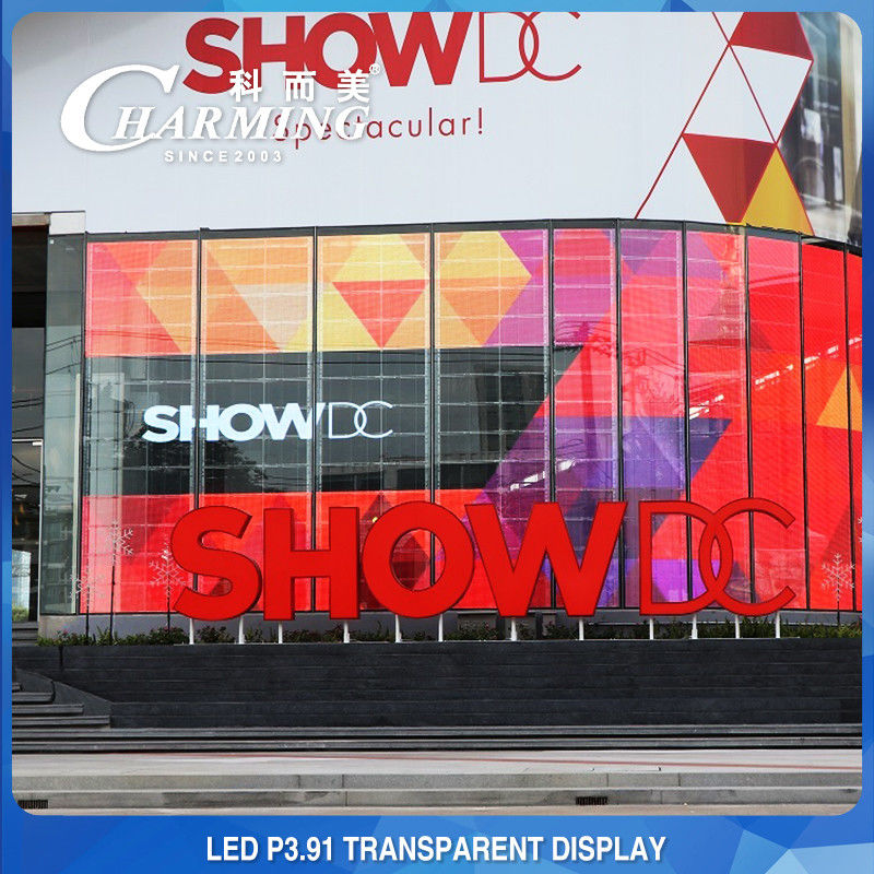 Winkelcentrum Advertentie P3.91 Transparent LED Video Wall 4K Indoor