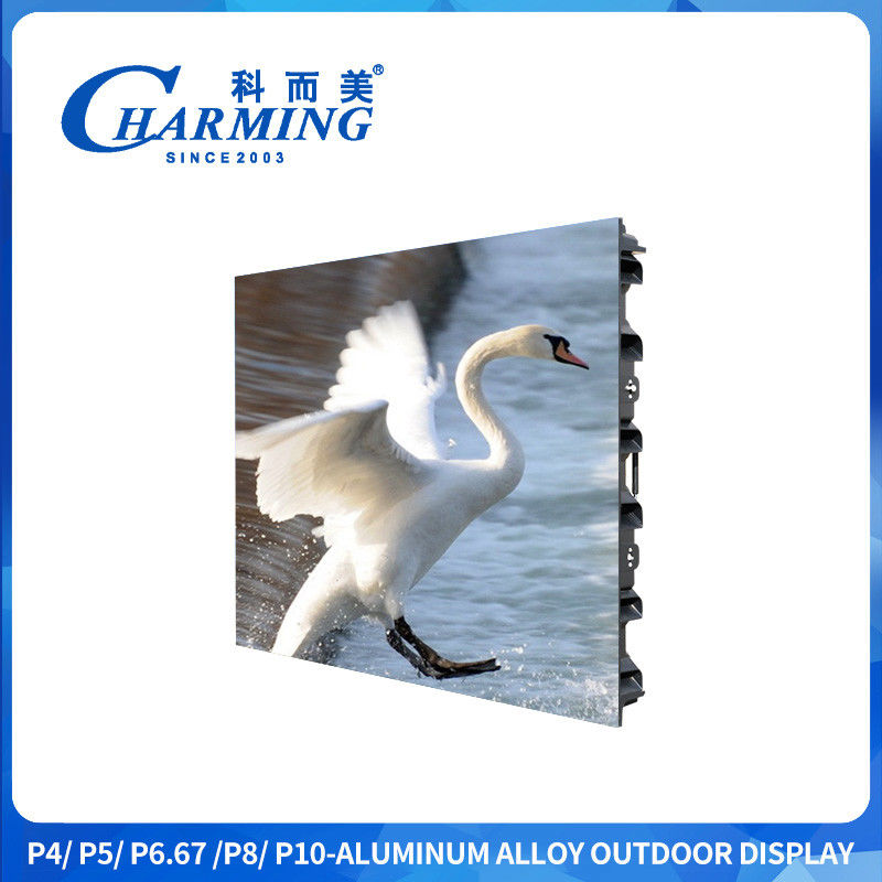P4/P5/P6.67/P8/P10 PCB-circuitbox Aluminiumlegering 10%~90%RH Buiten 320*160mm Buitenbeeldscherm ≥1920Hz
