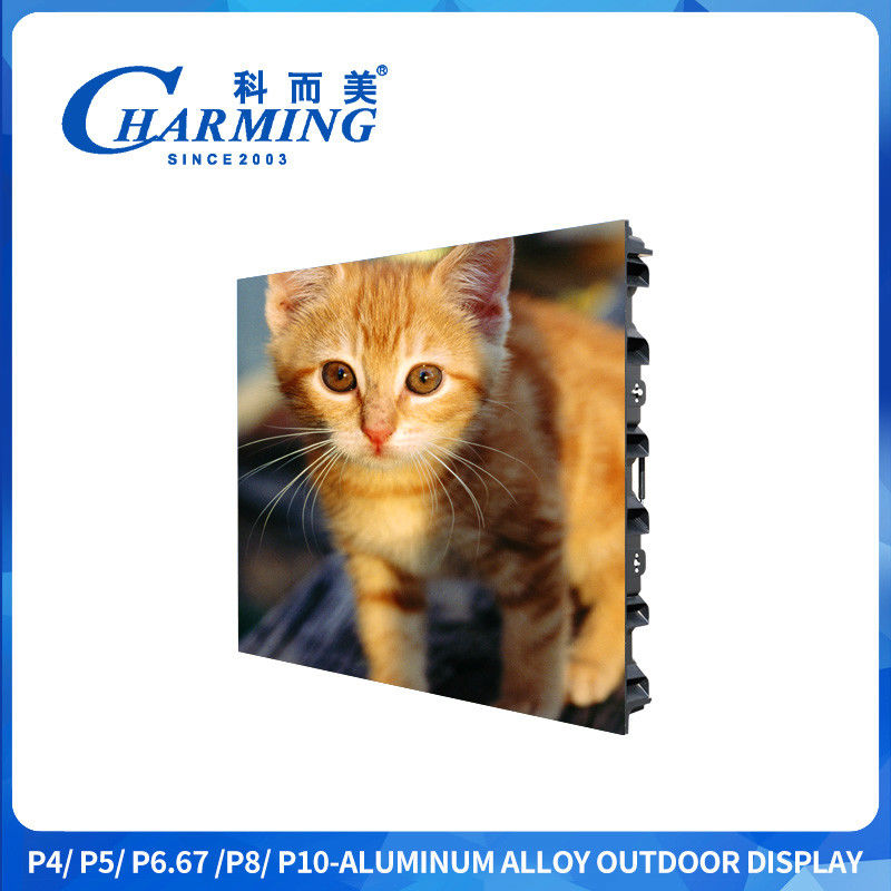 P4 Buiten IP65 Sxey Video Led Display Screen Aluminium legering Kasten materiaal