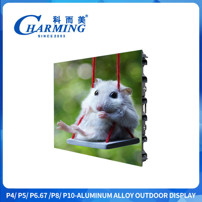 P4 CE RGBkleur Buiten Led HD Display Screen IP65 Links en rechts aansluiting met uitlaat