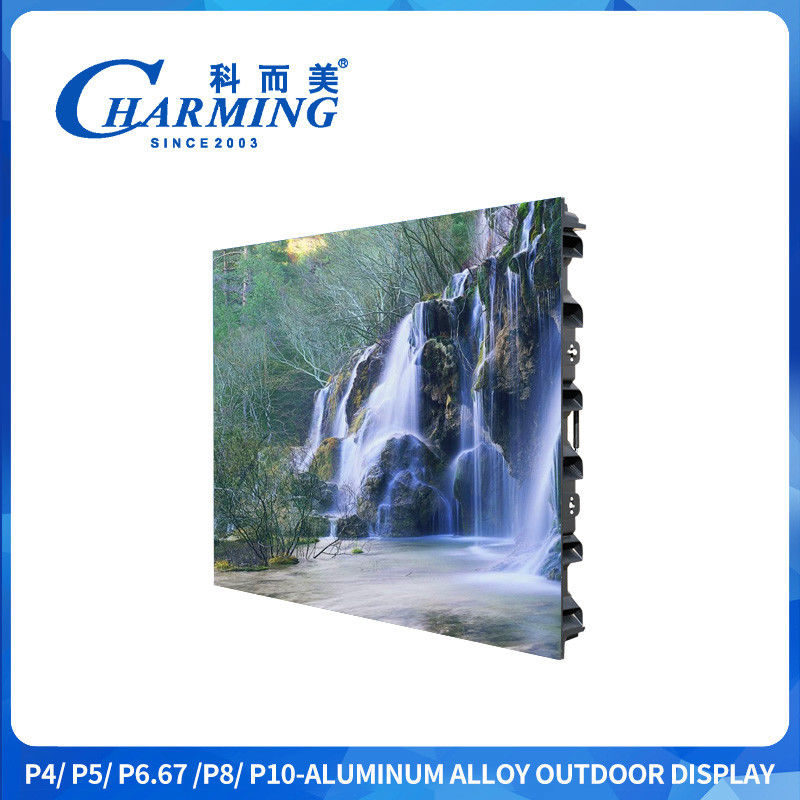 16-bit hooggrijs niveau buitenshuis P4 Led Display Screen Ultra Wide Viewing Angle Met Zinklegering Quick Lock
